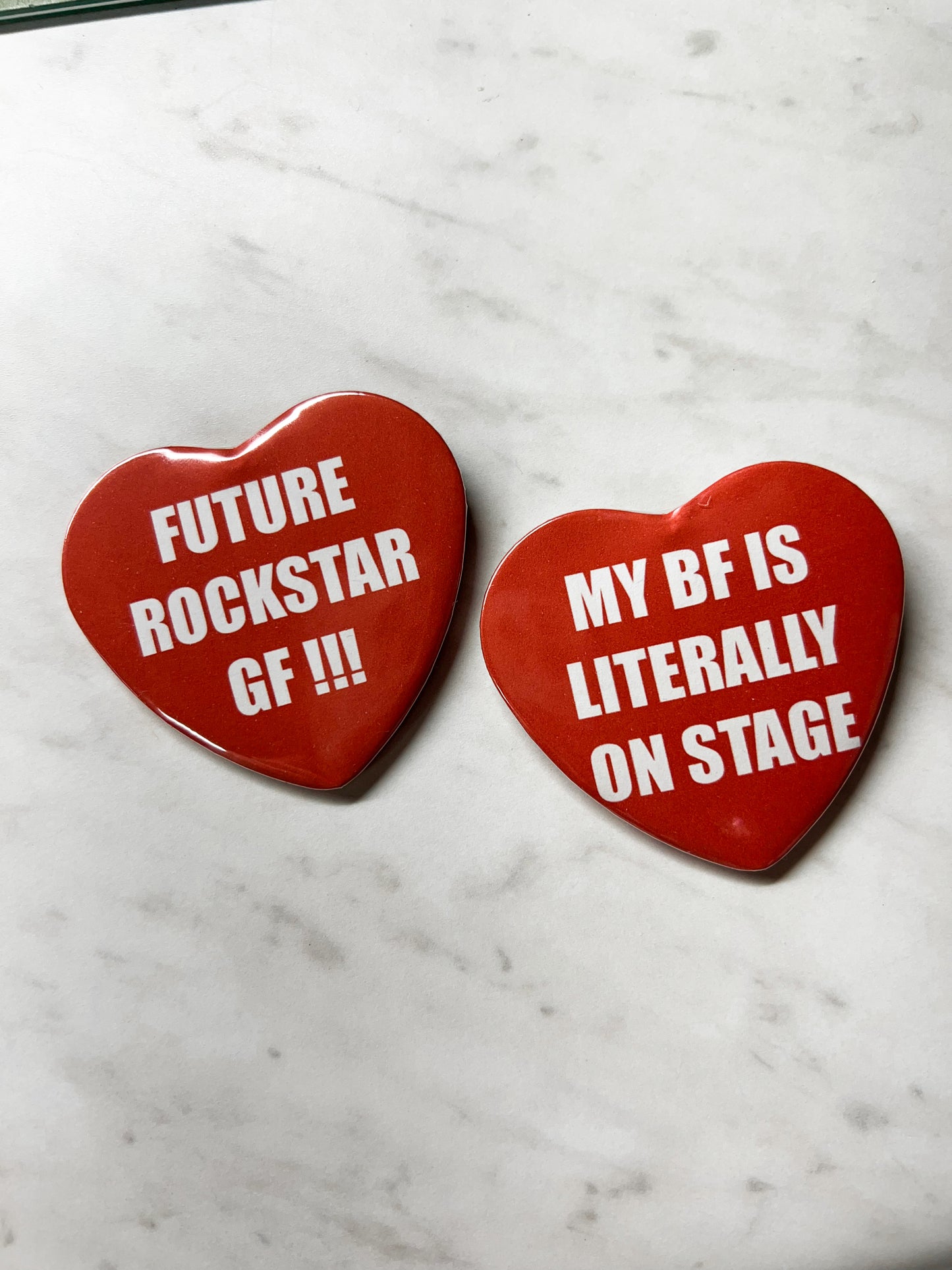 my bf is literally on stage pin