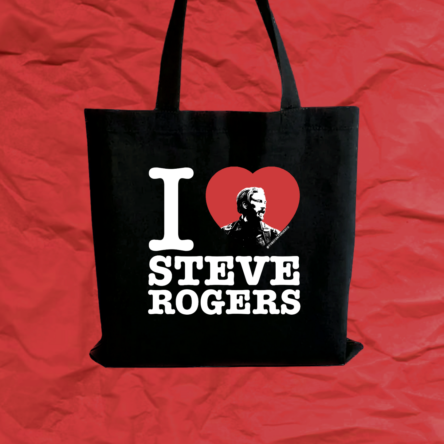 I heart steve tote bag