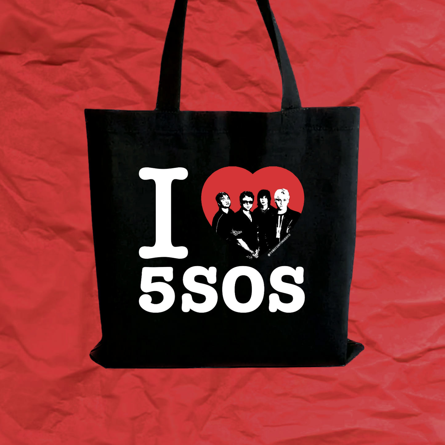 I heart 5 seconds tote bag