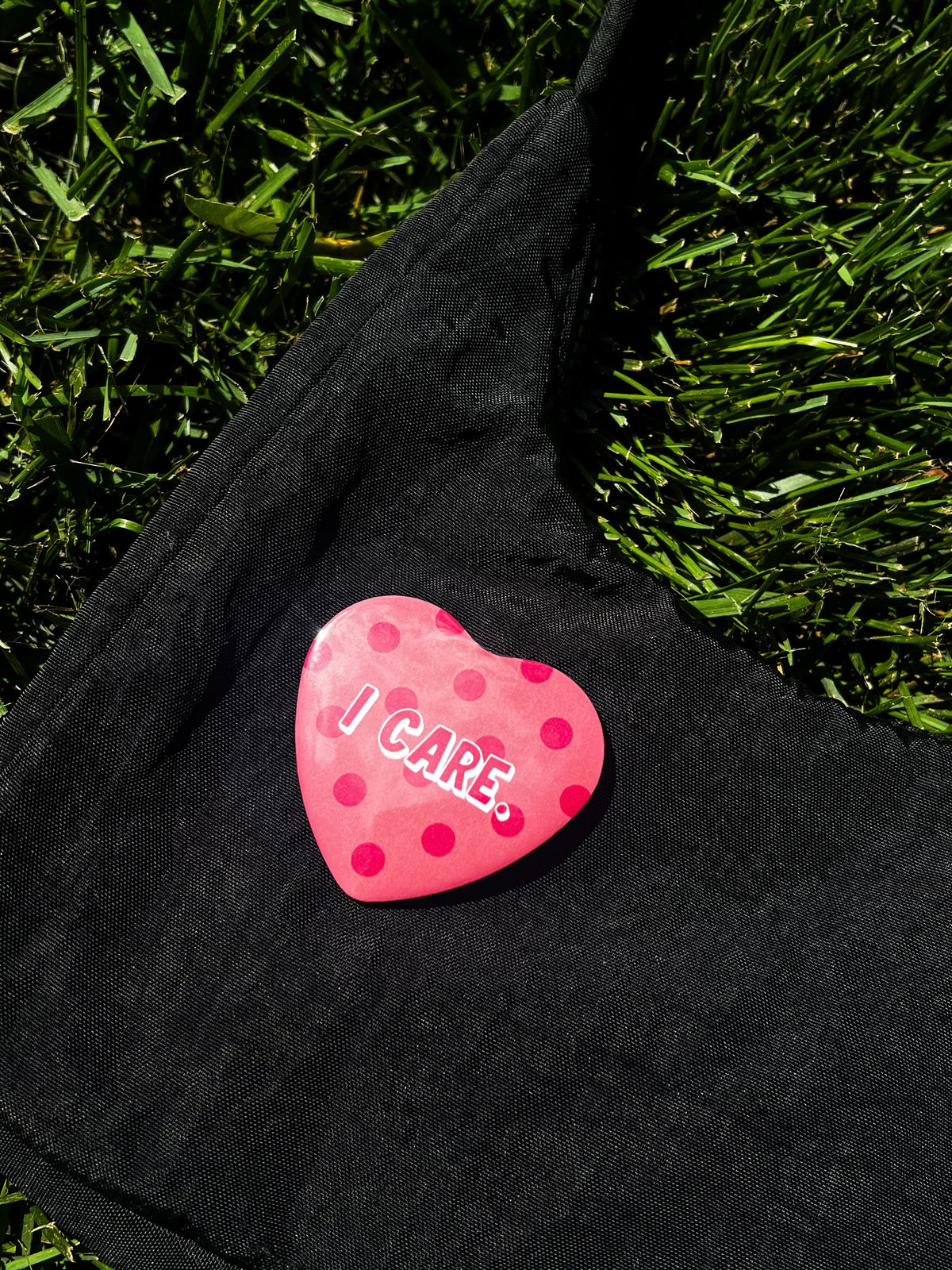 I care pin