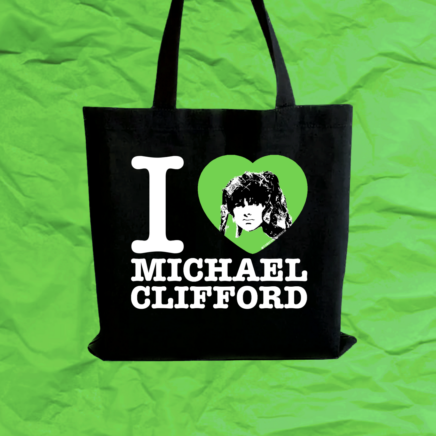 I heart michael tote bag