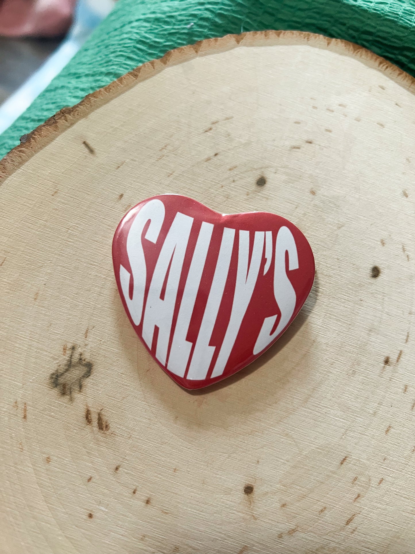 “sally’s” pin