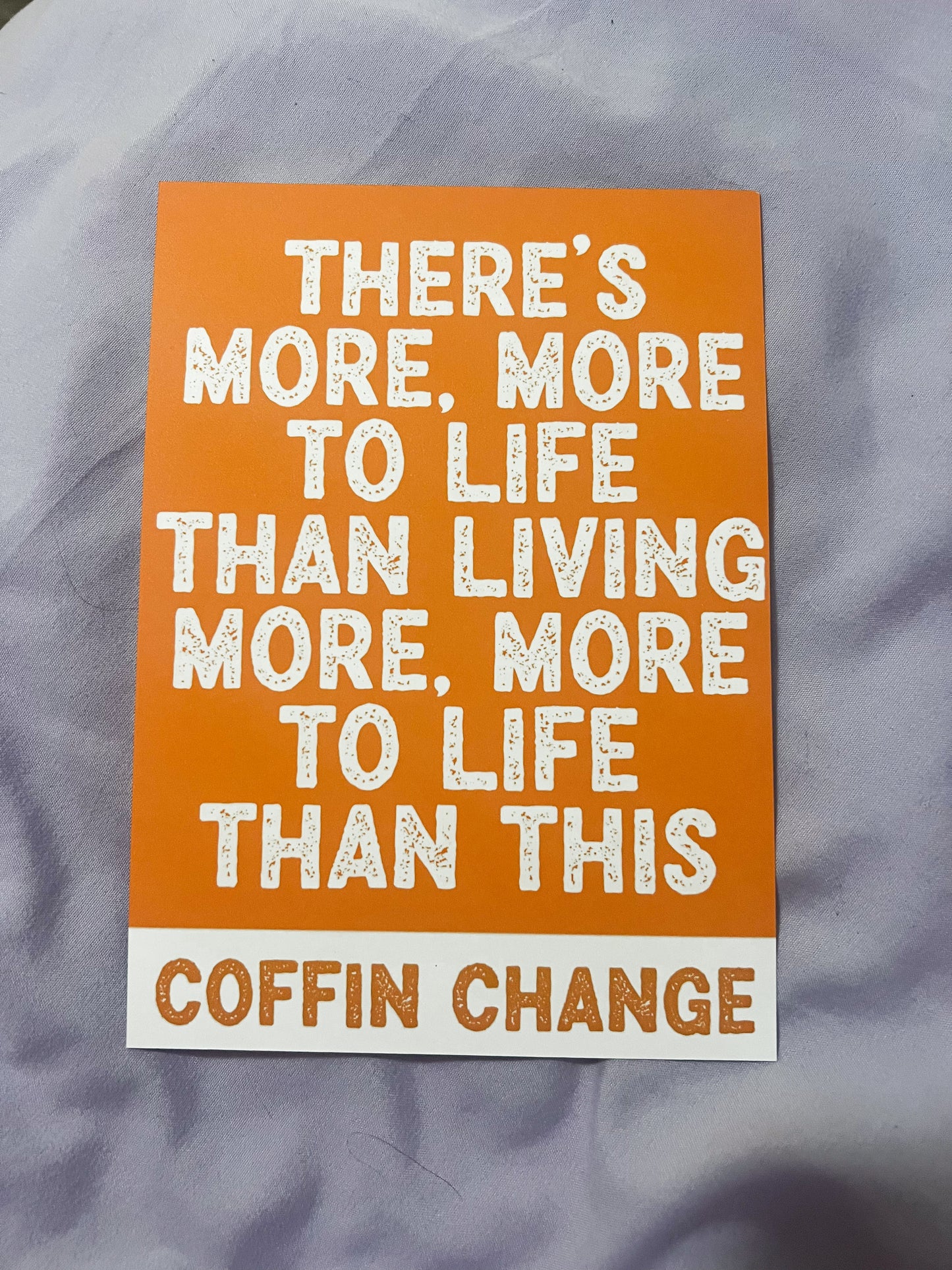 coffin change 5x7 art print