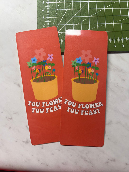 flowers bookmark