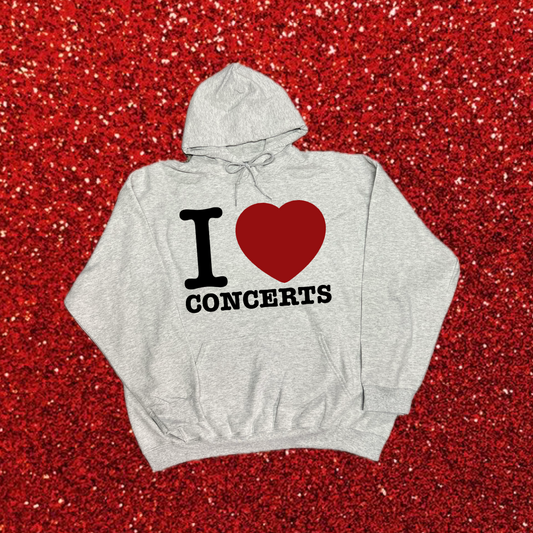 I heart concerts hoodie