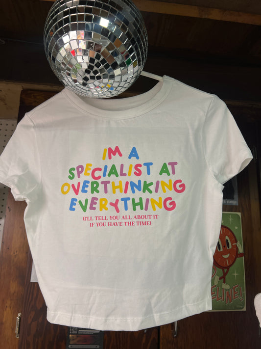 *clearance overthinking everything crop top size M