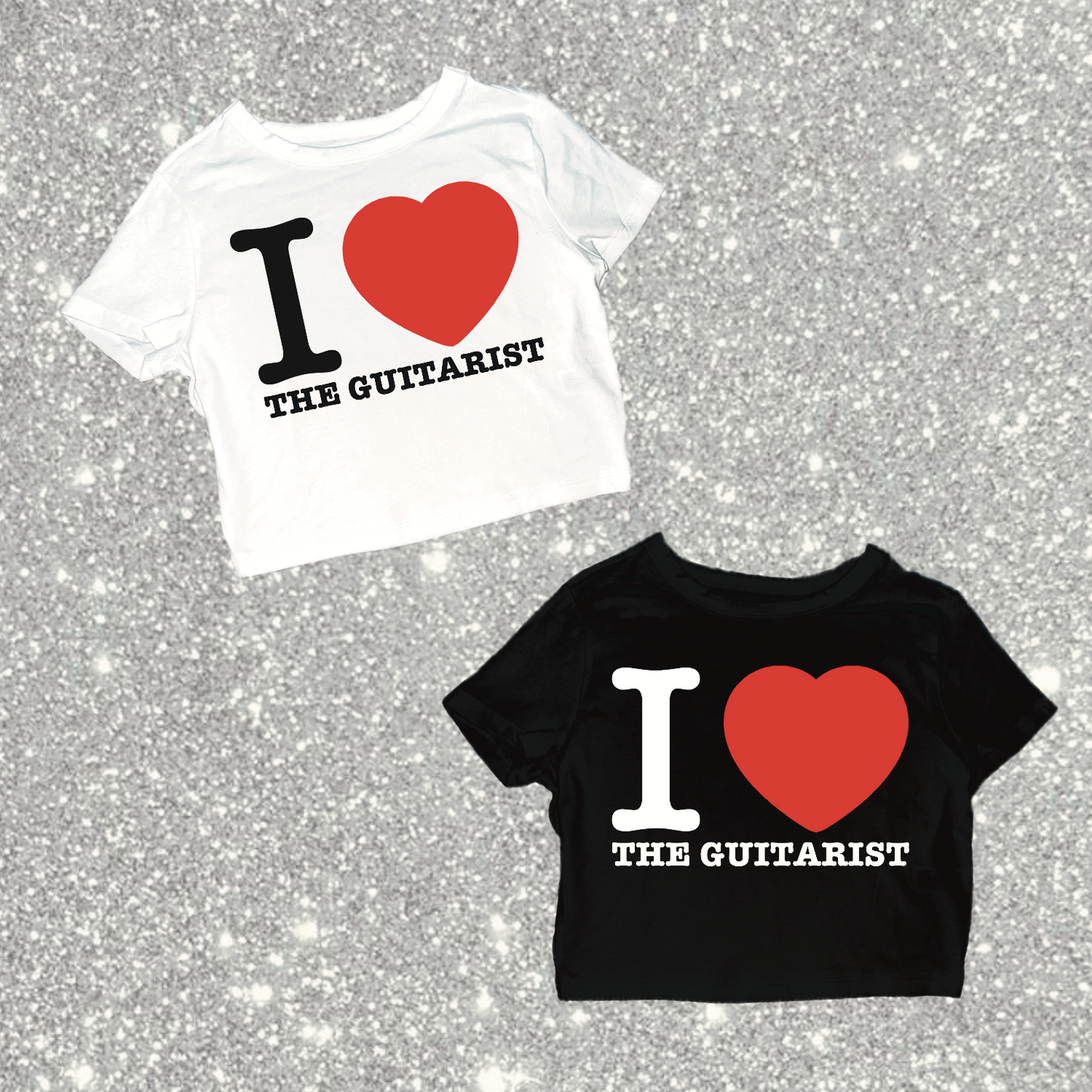 I heart the singer, drummer, guitarist and bassist shirts