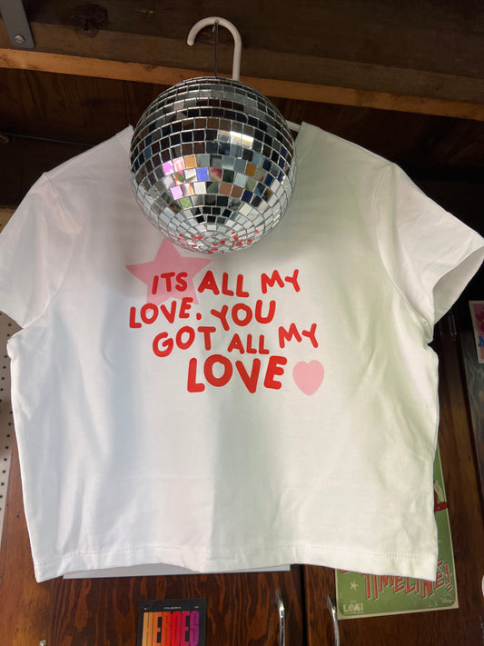 *clearance all my love crop top size XL