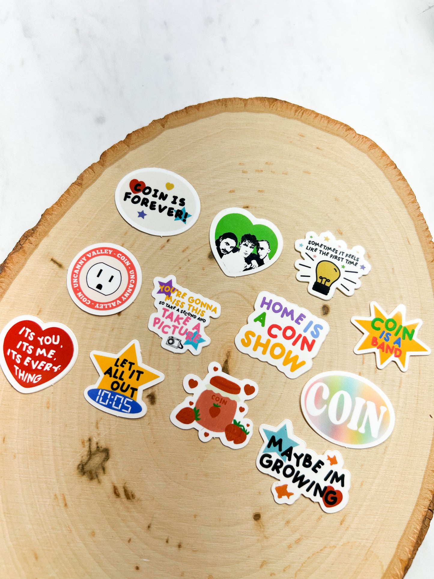 all coin mini stickers