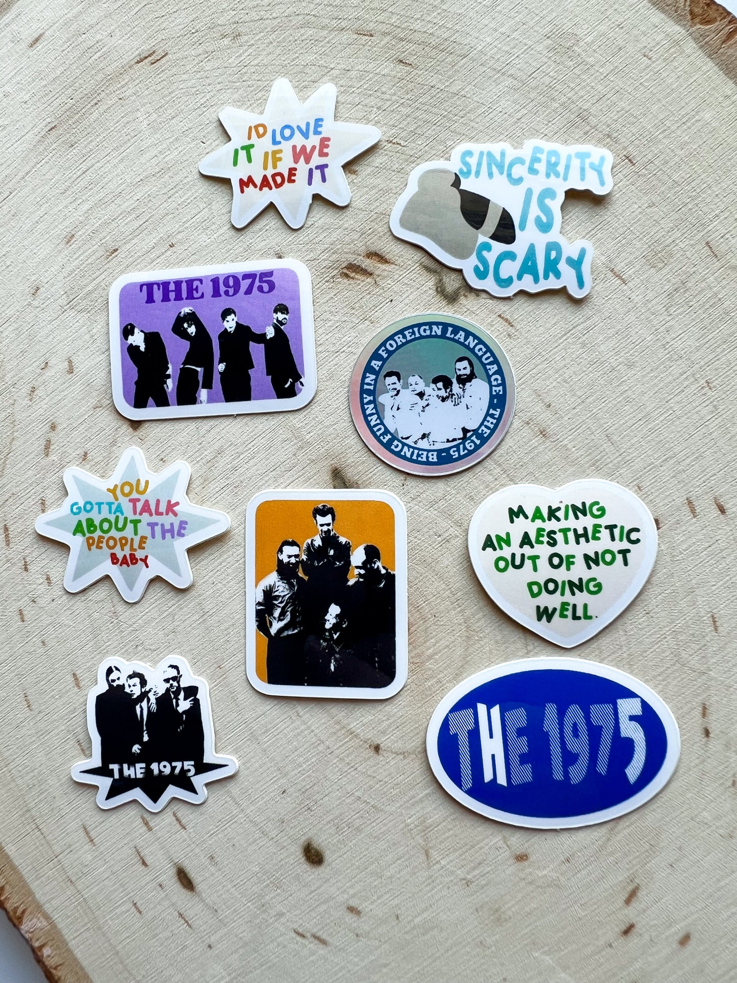 all the 1975 mini stickers