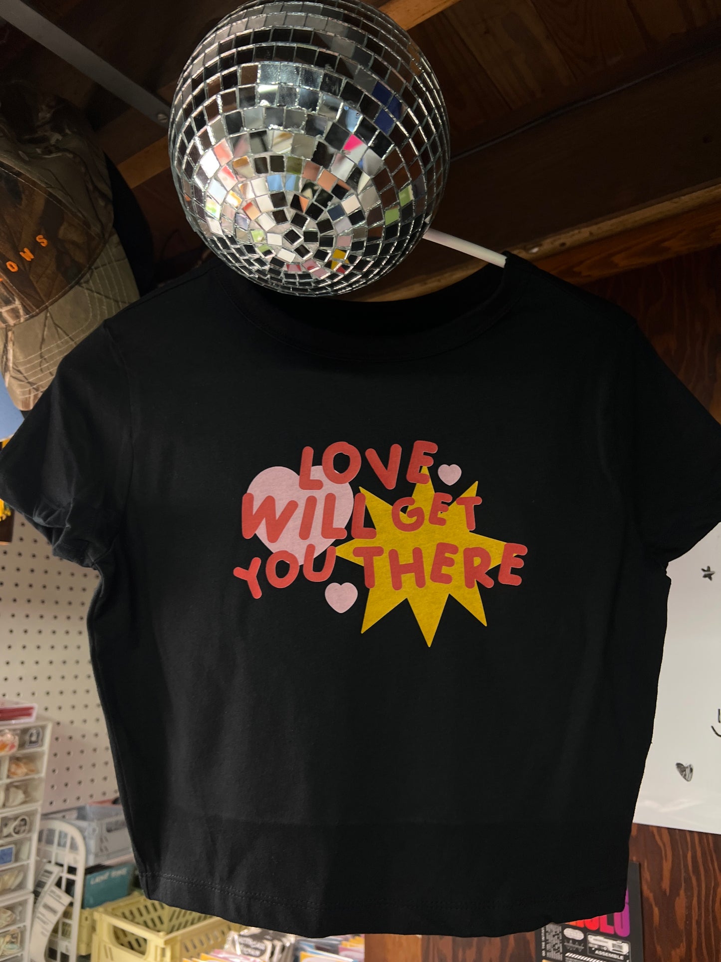 *clearance love will get you there crop top size M