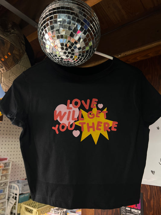 *clearance love will get you there crop top size M