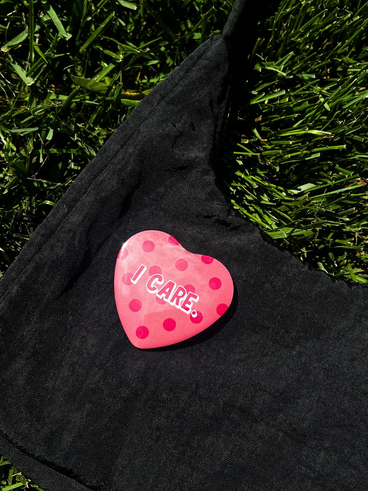 I care pin