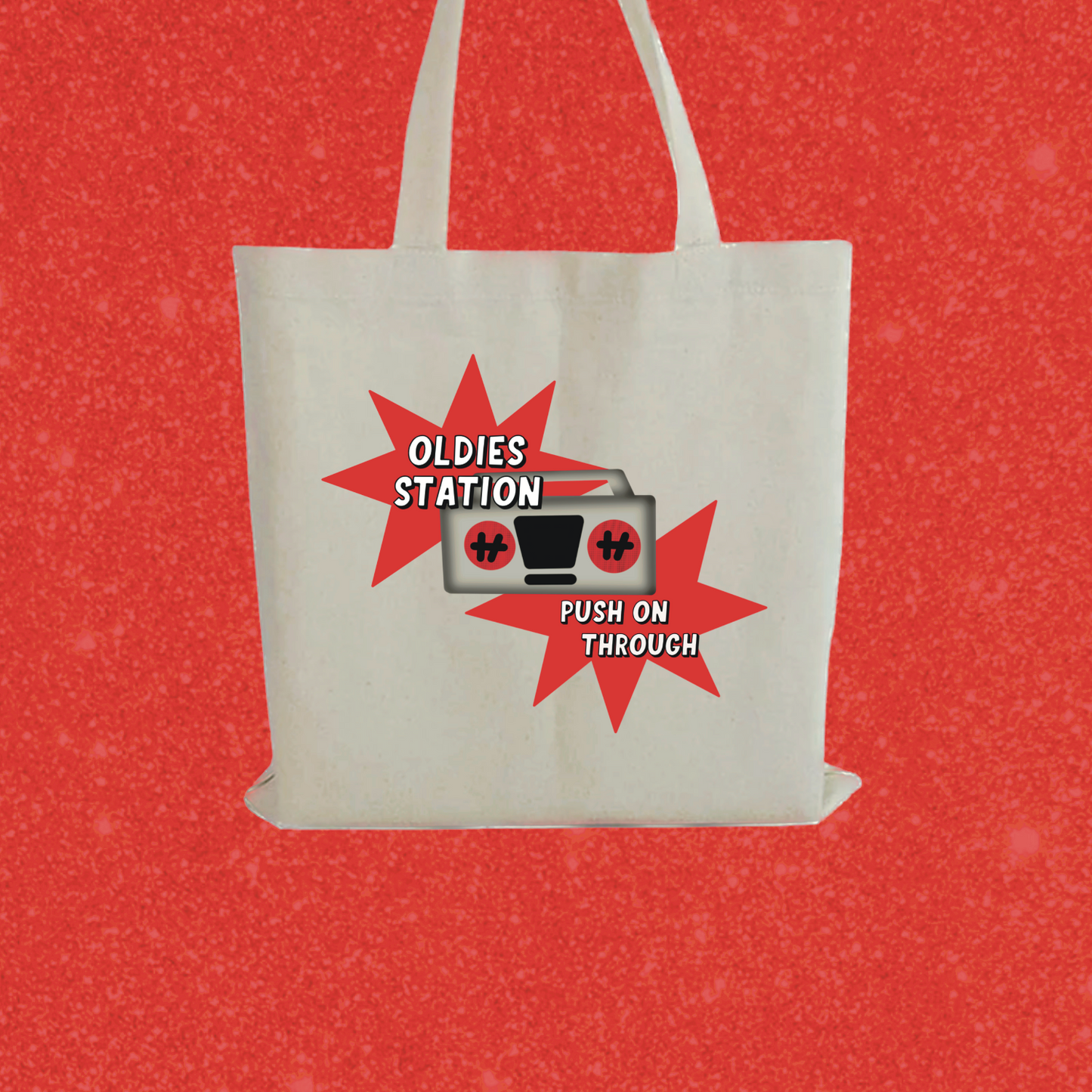 oldies tote bag