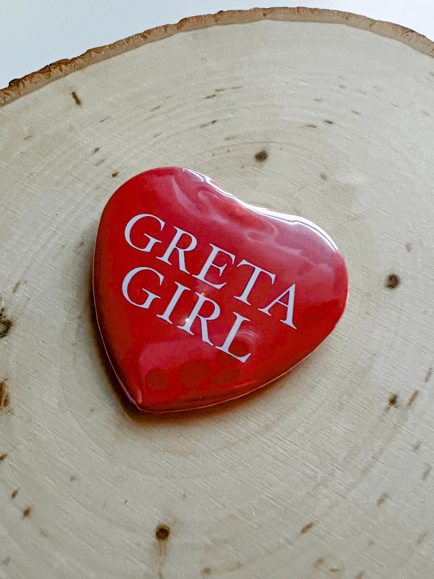 greta girl pin