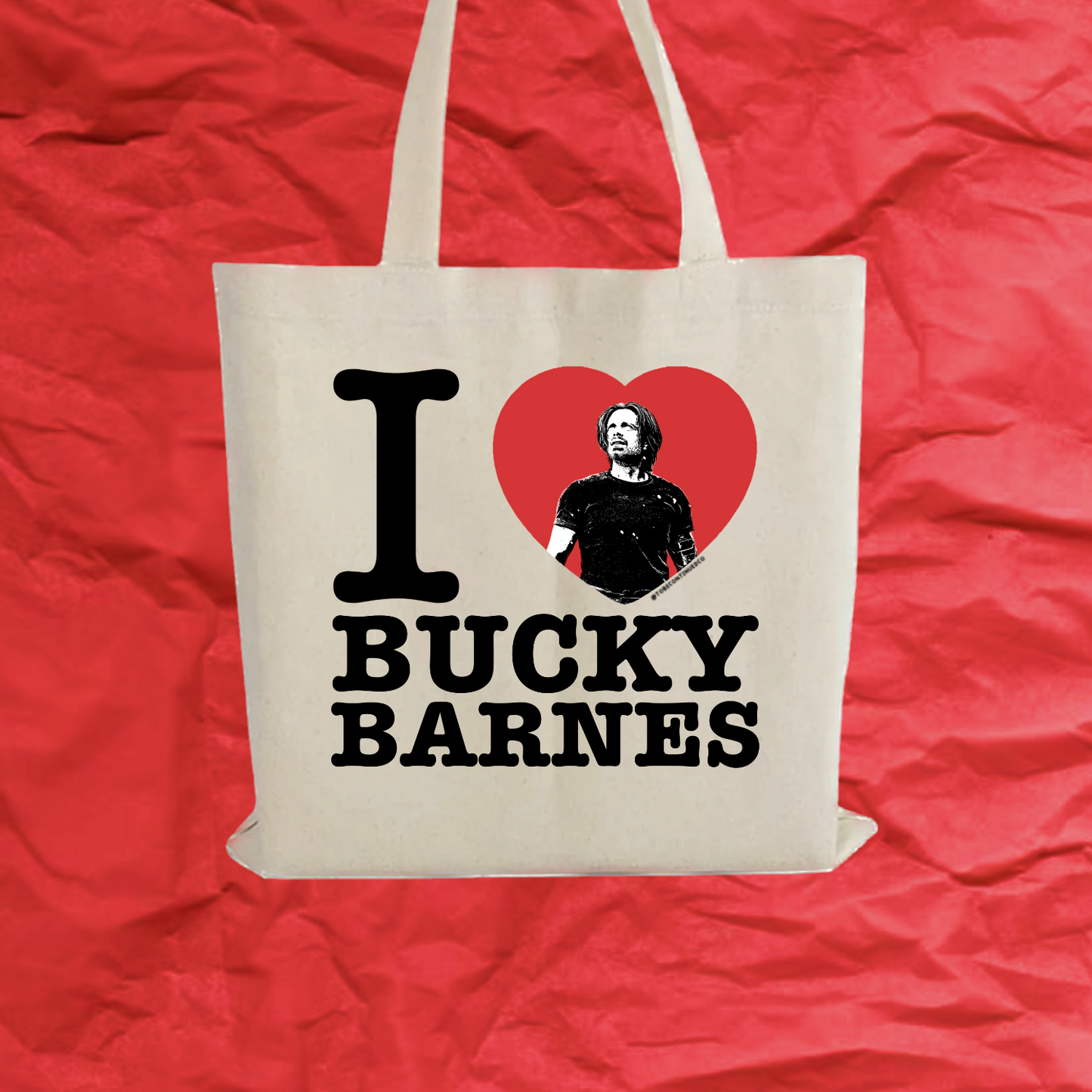 I heart bucky tote bag