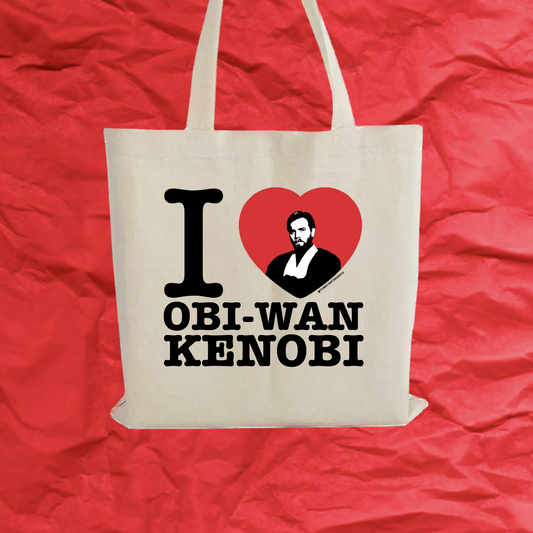 I heart obi-wan tote bag