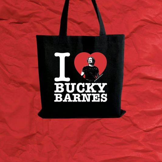 I heart bucky tote bag