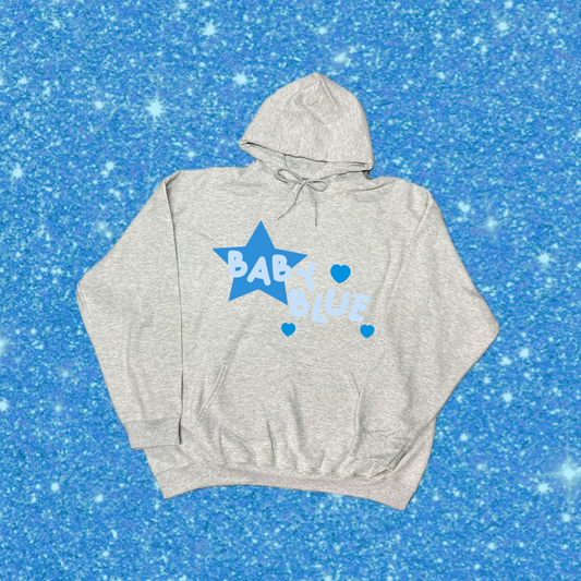 baby blue hoodie