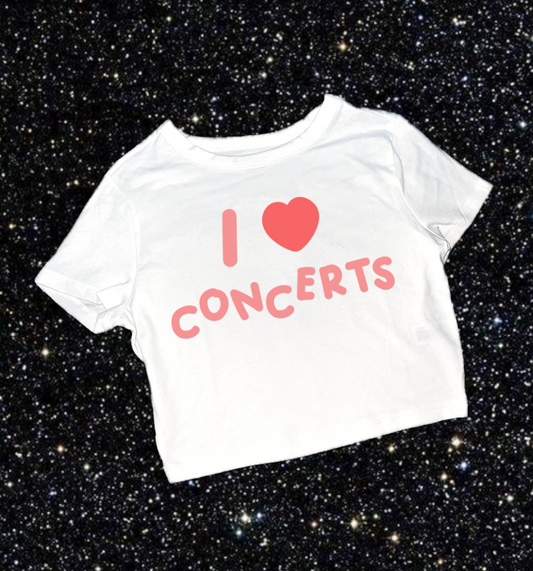 I heart concerts shirt