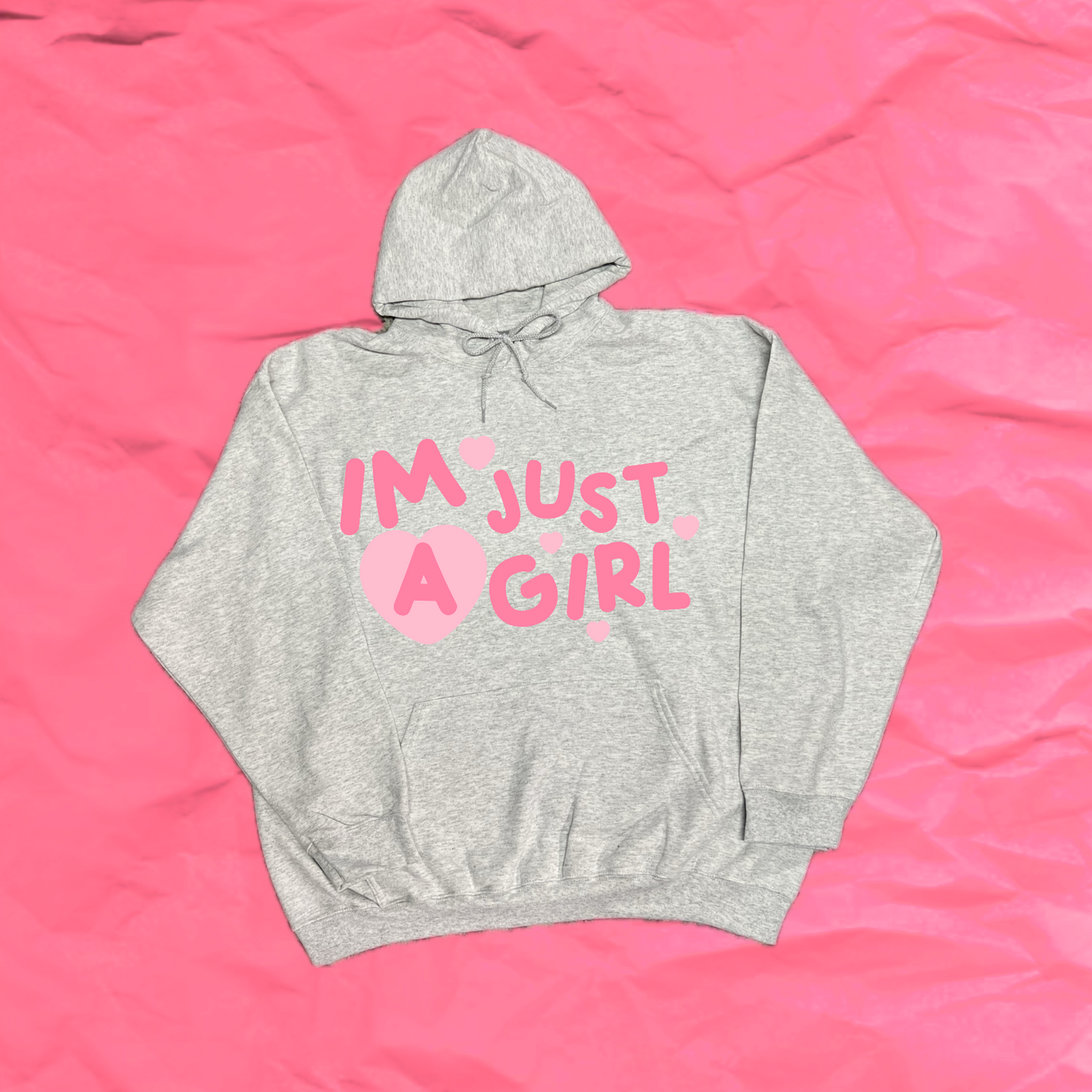 im just a girl hoodie