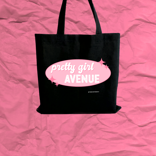 pretty girl ave tote bag