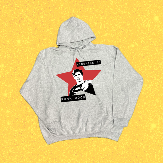 “kindness is punk rock” hoodie