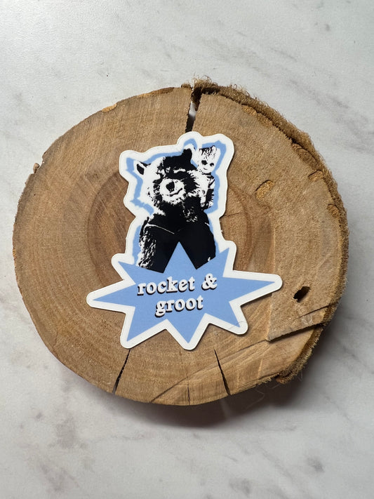 groot & rocket sticker