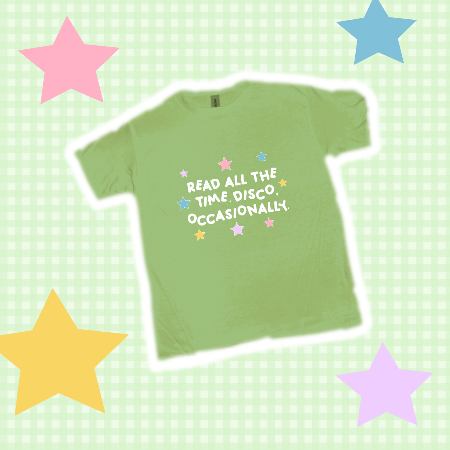 “read all the time…” shirt