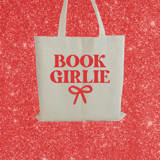 book girlie tote bag