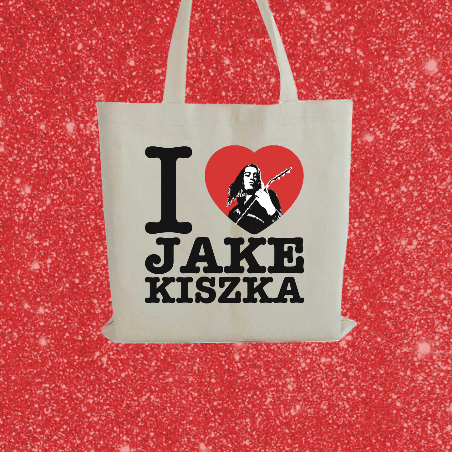 I heart jake tote bag