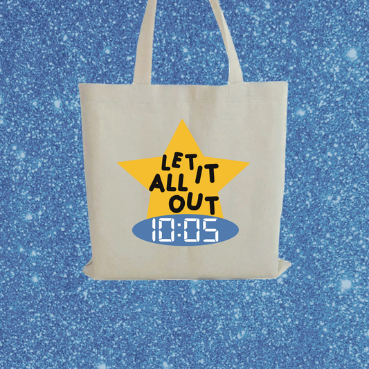 let it all out tote bag