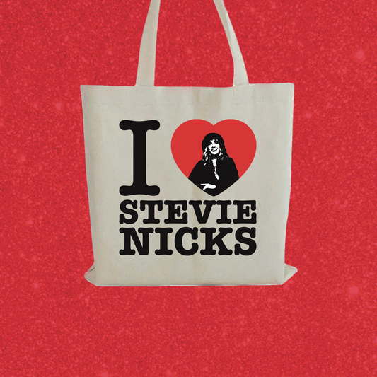 I heart stevie tote bag