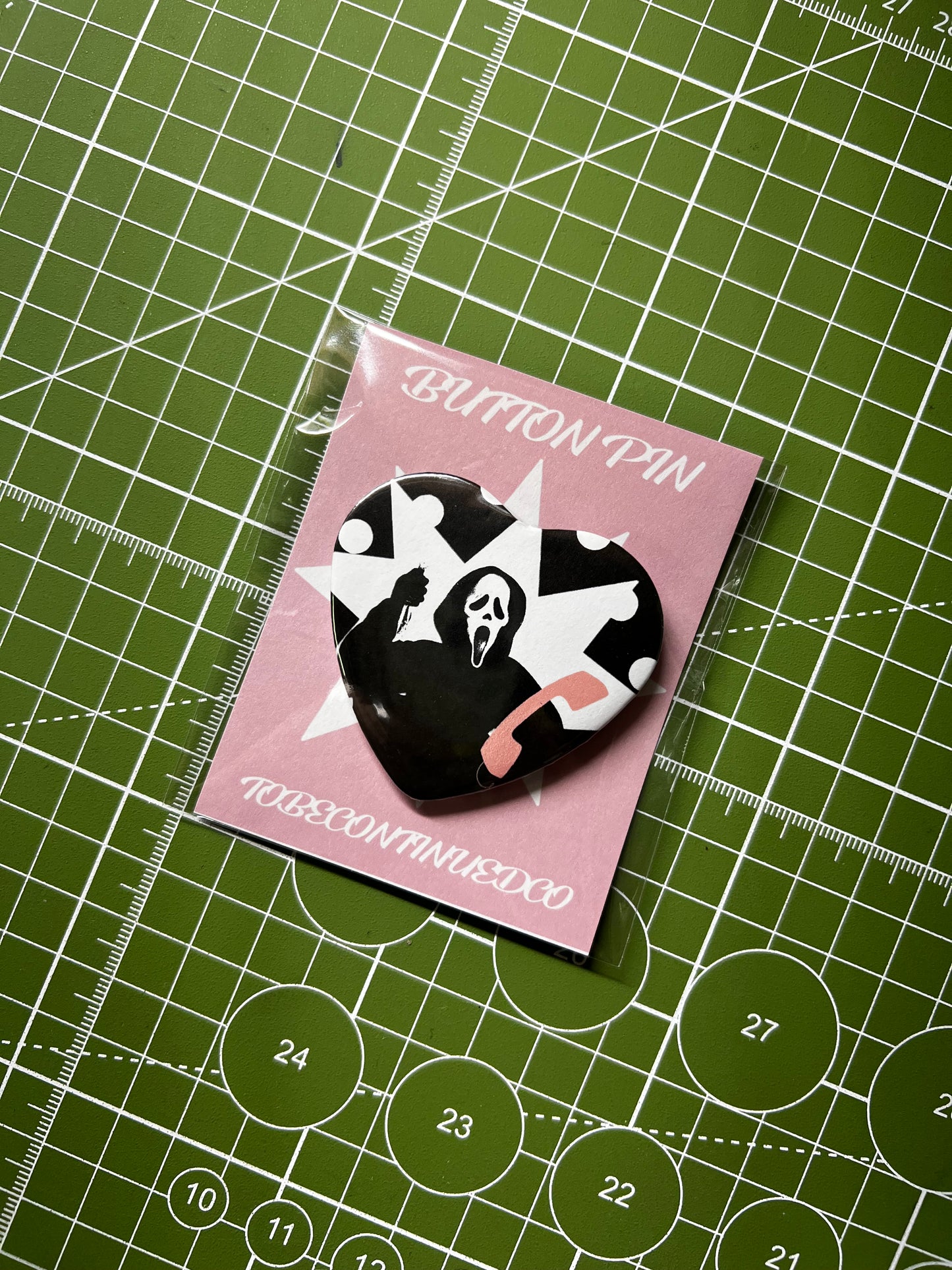 ghost face pin