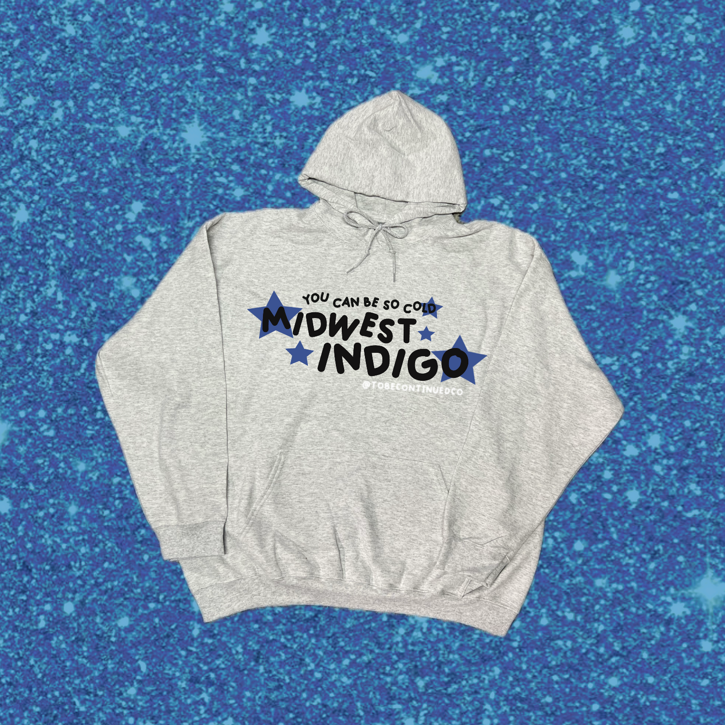 “midwest indigo” hoodie