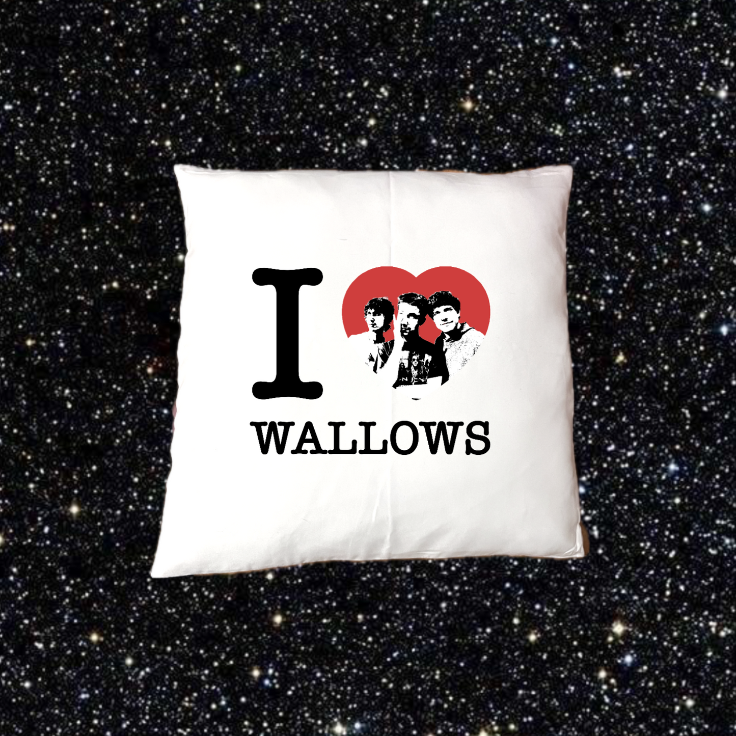 I heart wallows pillow cover