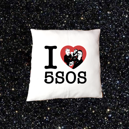 I heart 5SOS pillow cover