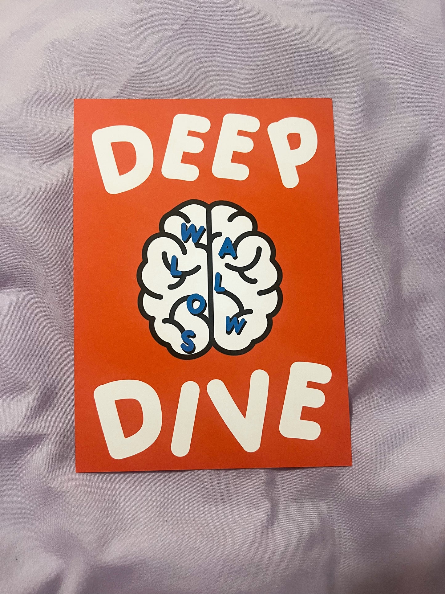 deep dive 5x7 art print