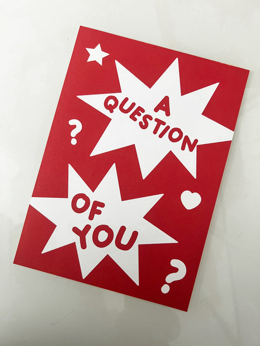 a question 5x7 art print