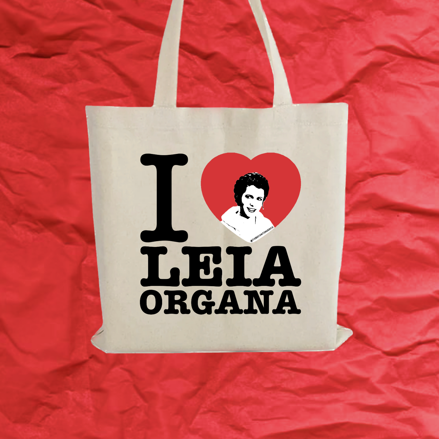 I heart leia tote bag