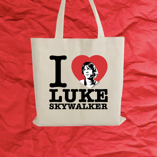 I heart luke tote bag